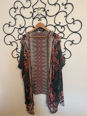 Floral Drape Kimono